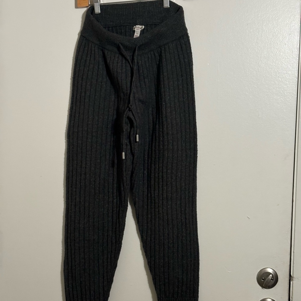 Free People Sweater Lounge Pants Color: Charcoal  Size: Medium